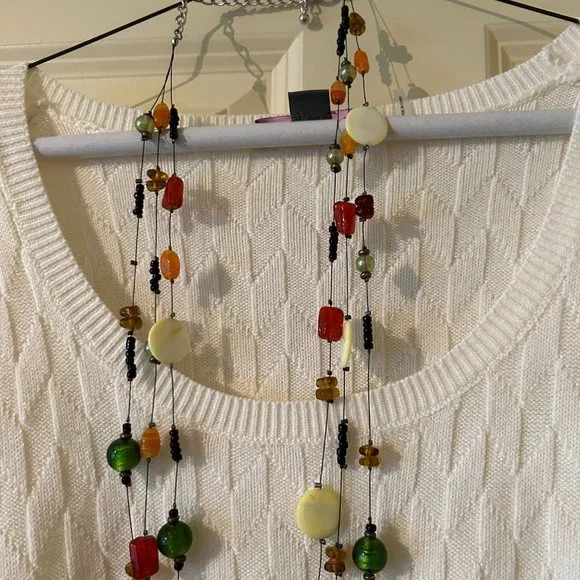 Chicos Multicolor Beaded Necklace - Picture 8 of 9